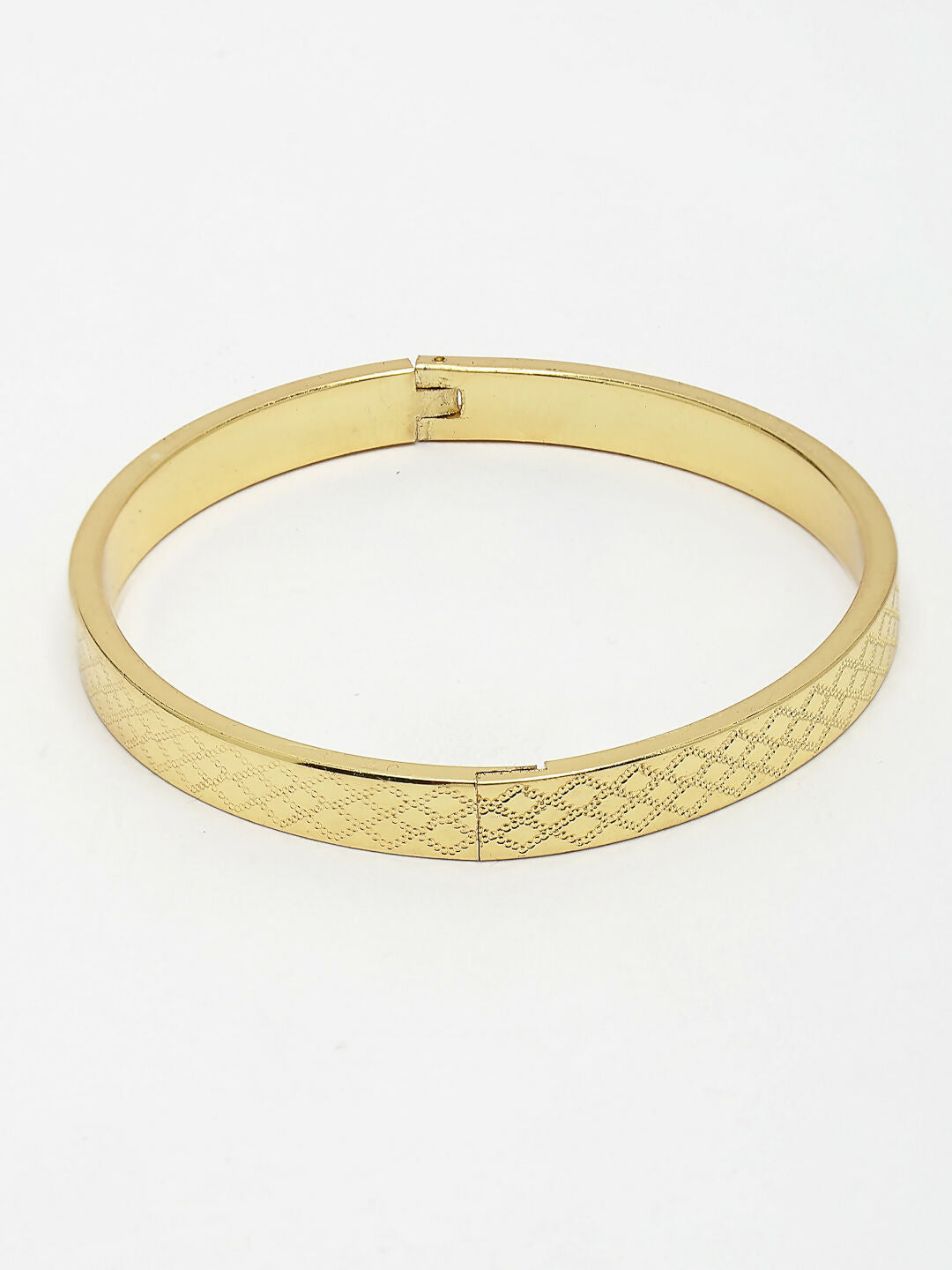 NVR Men's Set of 2 Gold & Black Rhodium-Plated Stainless Steel Kada Bracelet