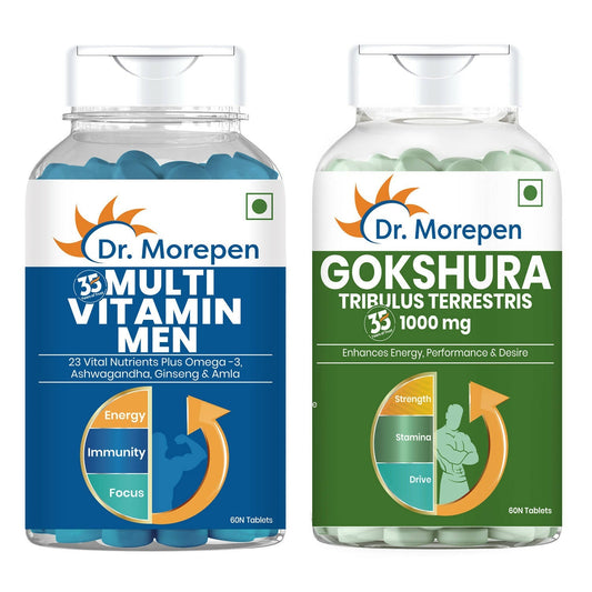Dr. Morepen Gokshura & Multivitamin Men Tablets Combo 