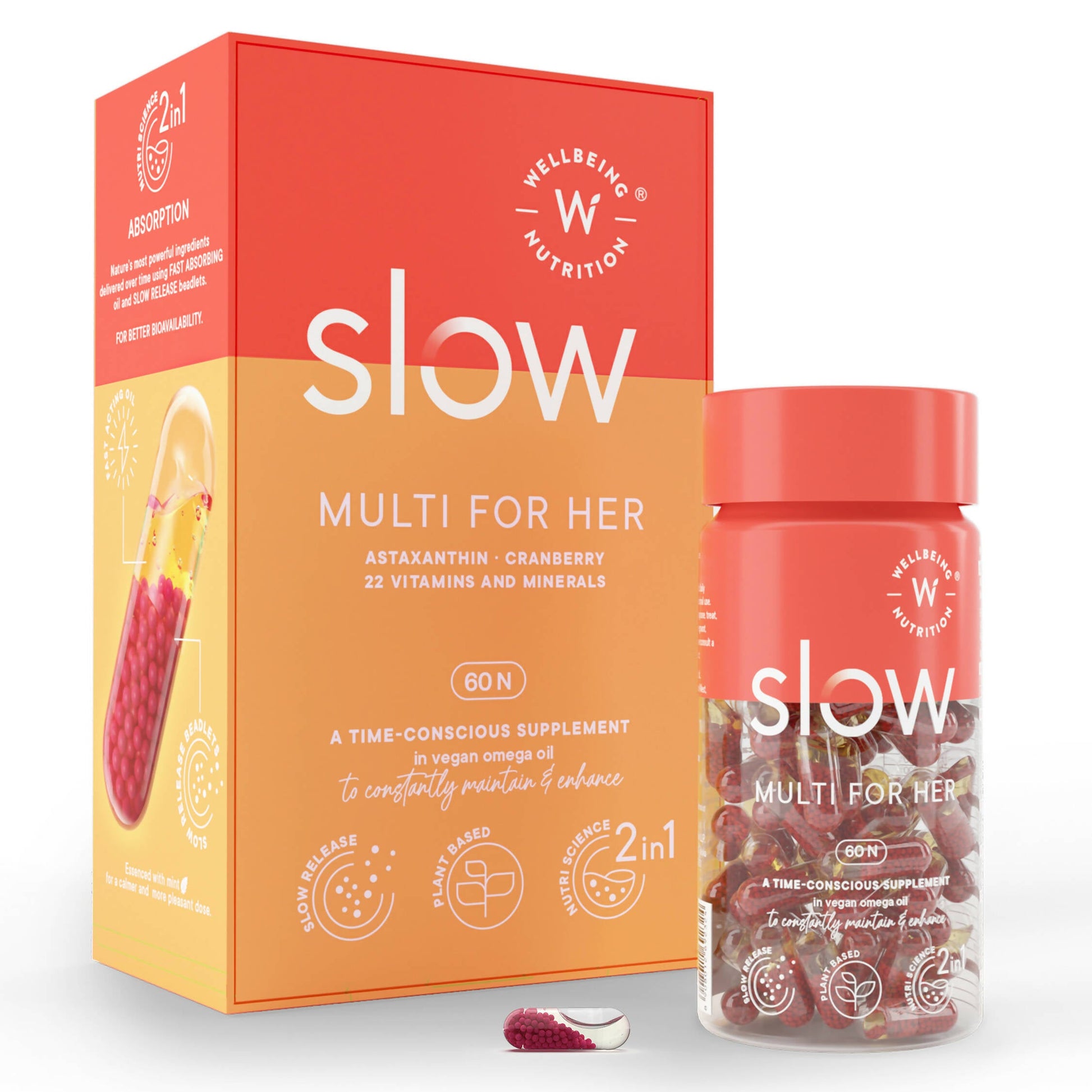 Wellbeing Nutrition Slow | Multivitamin for Her Capsules - Grab2buy