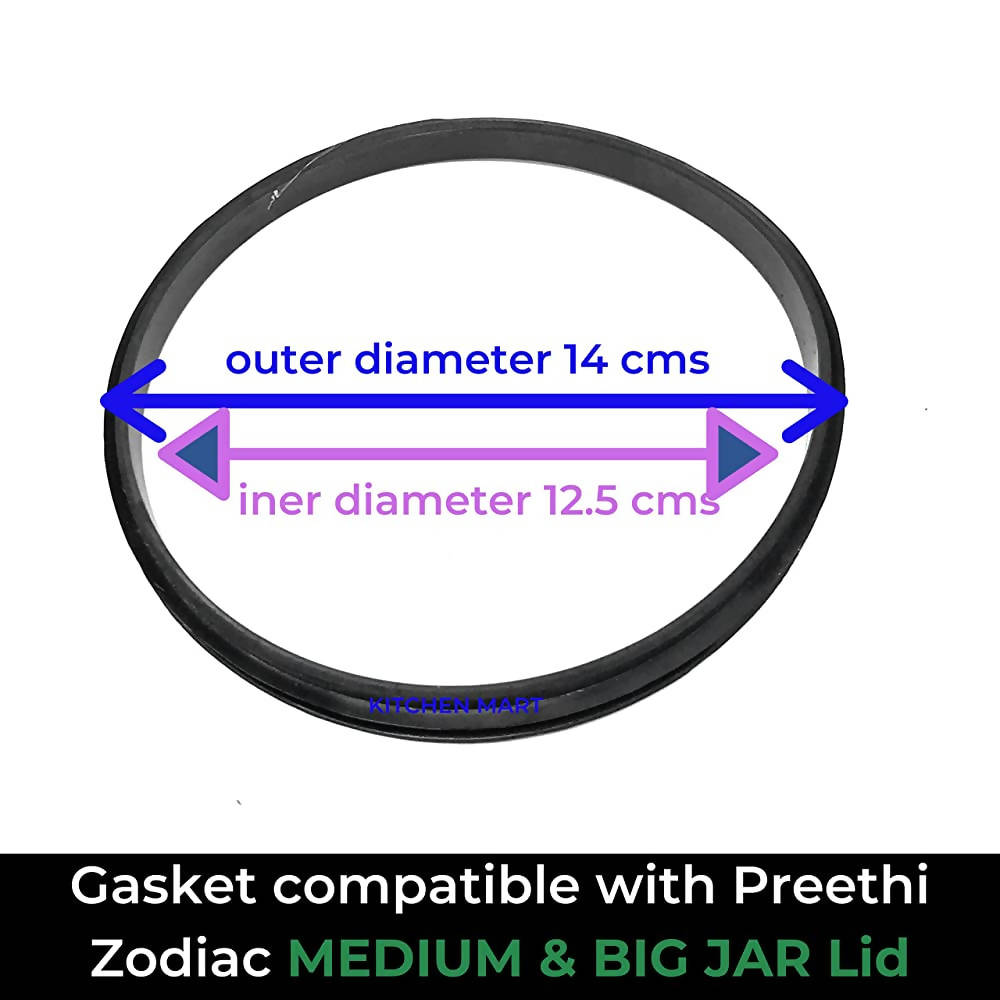 Kitchen Mart Preethi Zodiac / Zion / Zodiac 2.0 Medium and Big Jar Gasket 