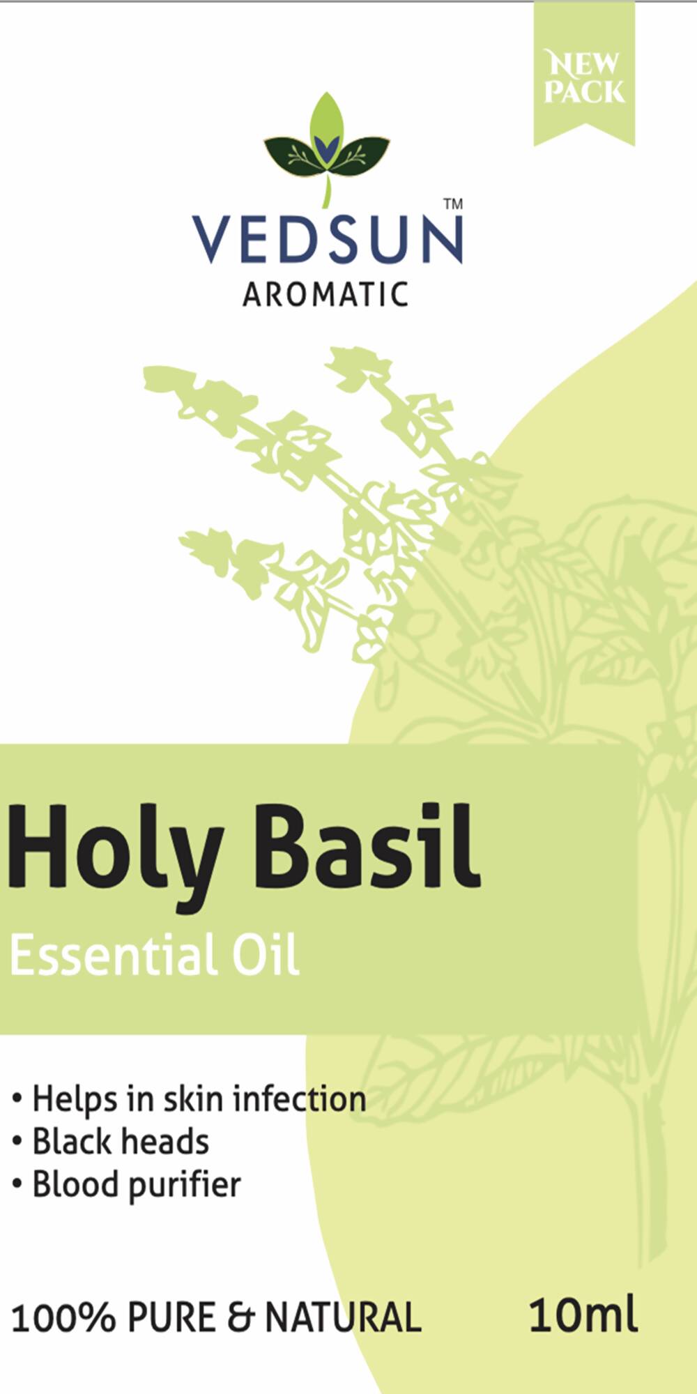 Vedsun Naturals Tulsi/Holy Basil Oil Pure & Organic for Skin 