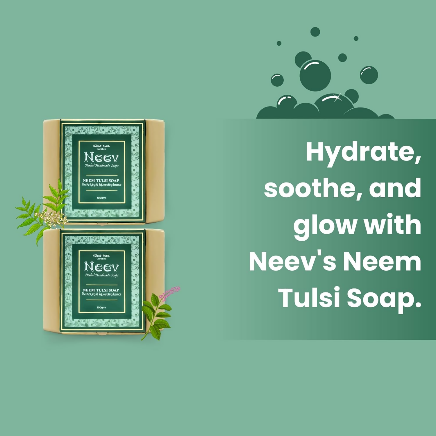 Neev Herbal Handmade Soap Neem Tulsi Handmade Soap