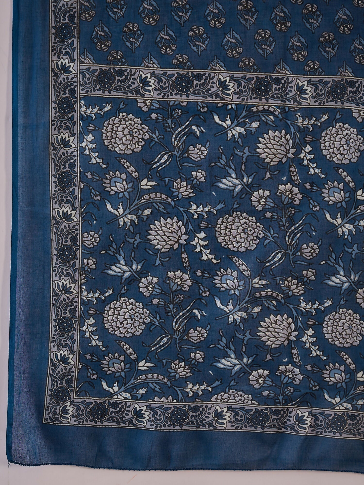 Joban Fashion Printed Blue Pure Cotton Kurta Set