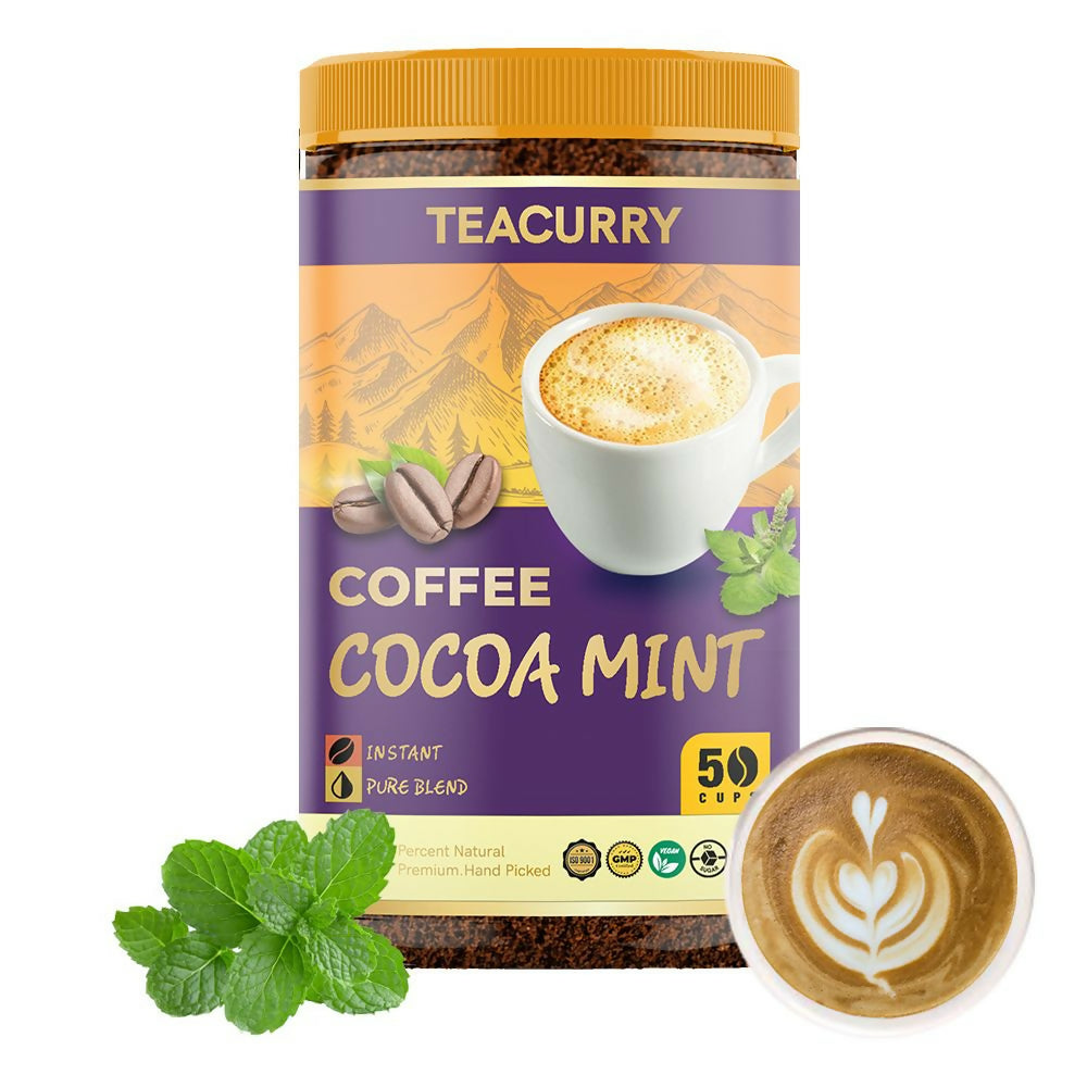 Teacurry Mint Cocoa Coffee - Arabica Freeze Dried Coffee for Instant Hot & Cold Coffee - Grab2buy