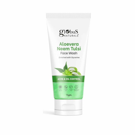 Globus Naturals Aloe Vera Neem Tulsi Face Wash - Grab2buy