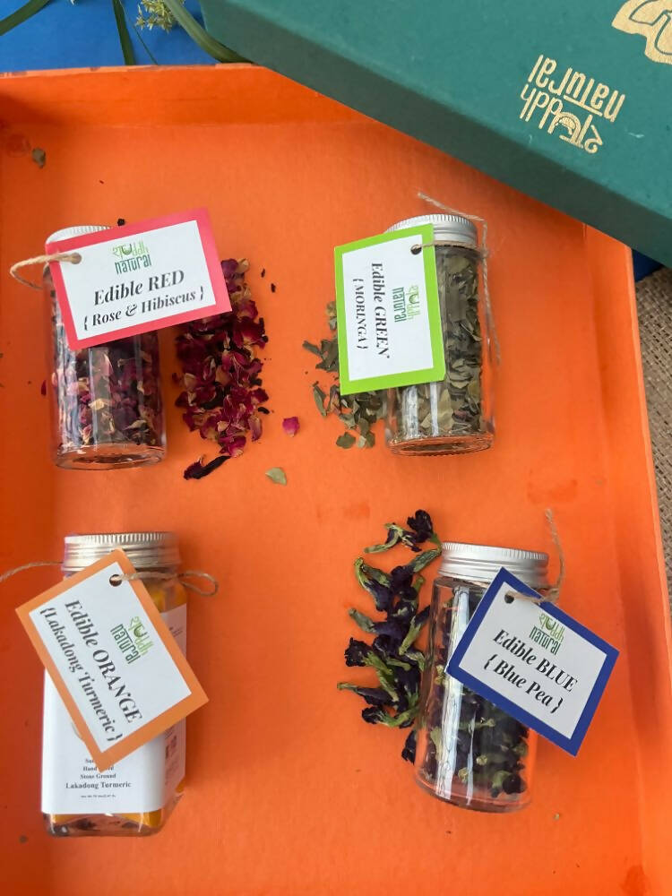 Shuddh Natural Edible Wholistic Colour | Ayurvedic Thandai Powder | Ubtan Based Herbal Gulal | Holi Gift Hamper 