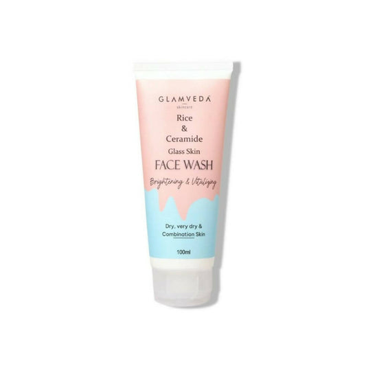 Glamveda Rice & Ceramide Glass Skin Face Wash - Grab2buy
