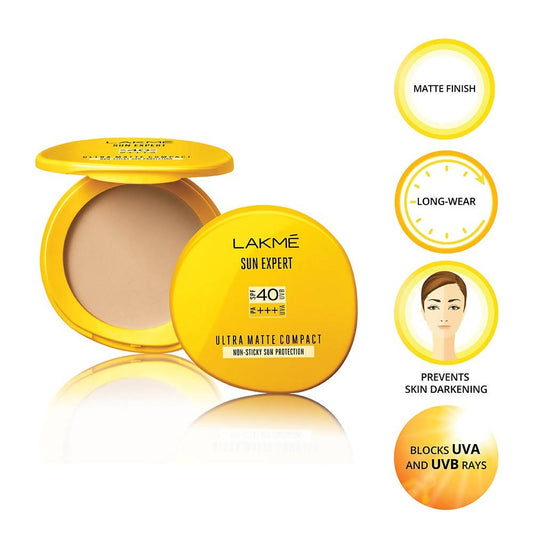 Lakme Sun Expert Ultra Matte Compact, SPF 40 (PA+++) - Grab2buy