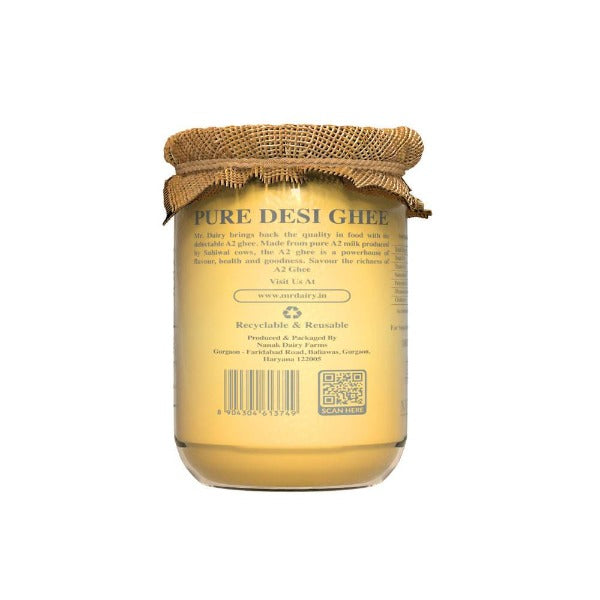 Mr. Dairy A2 Ghee | 100% Pure and Natural Ghee | Cultured Desi Ghee From A2 Milk 