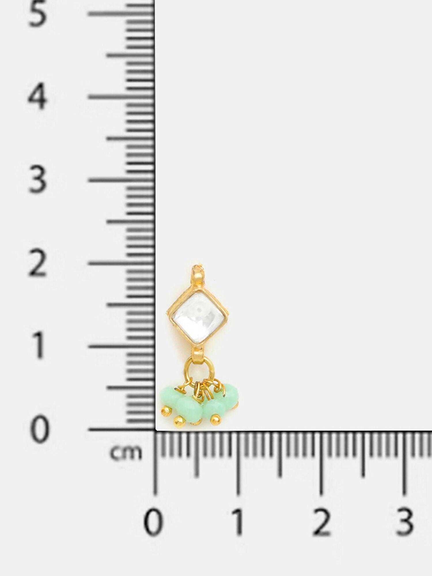 Ruby Raang Diamond Pearl Dangling Earrings