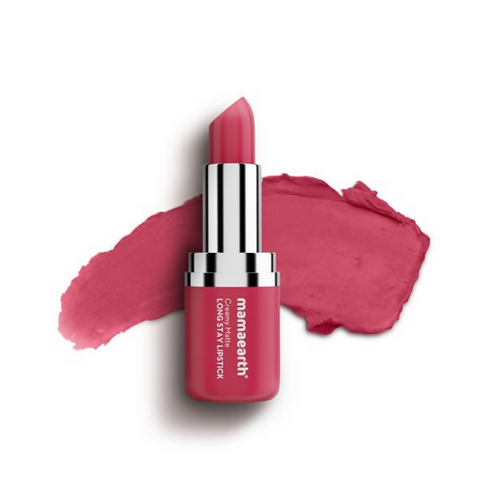 Mamaearth Creamy Matte Long Stay Lipstick - Rosewood Pink 