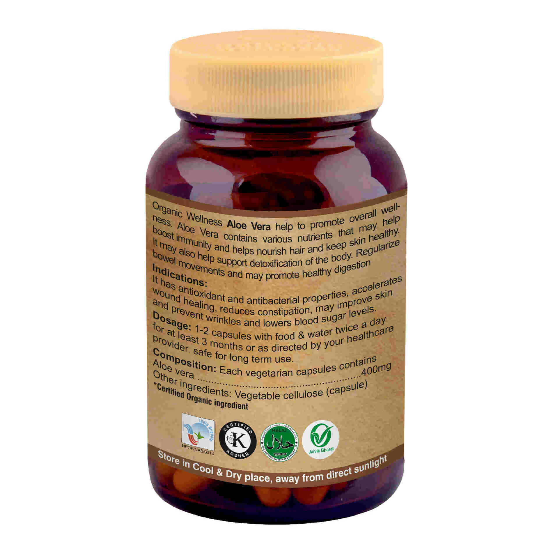 Organic Wellness Aloe Vera Capsules - Grab2buy