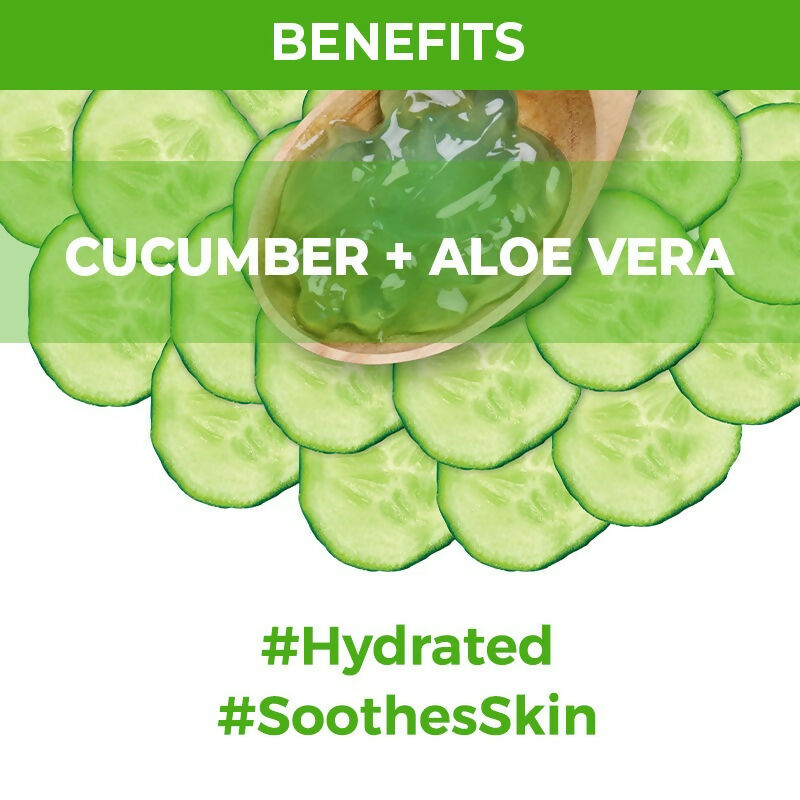 Nykaa Skin Secrets Indian Rituals Cucumber + Aloe Vera Sheet Mask For Toned & Hydrated Skin 