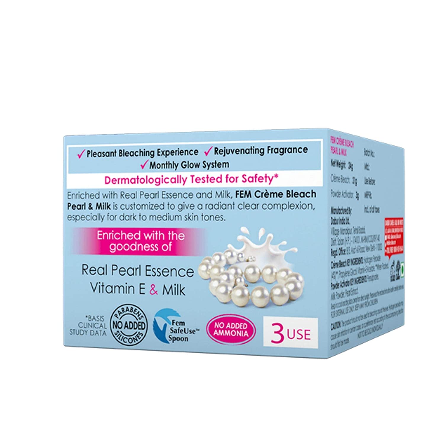 Fem Fairness Naturals Pearl Cream Bleach 