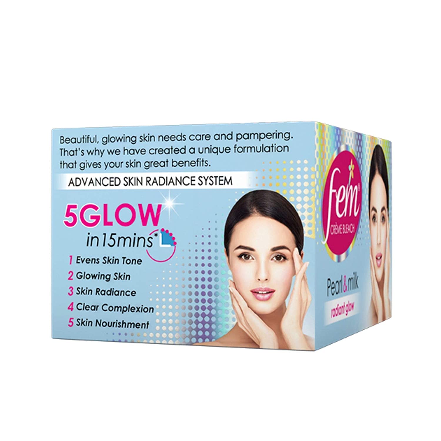 Fem Fairness Naturals Pearl Cream Bleach 