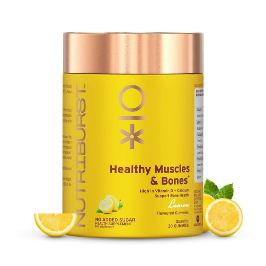 Nutriburst Healthy Muscles & Bones Gummies With Calcium & Vitamin D 