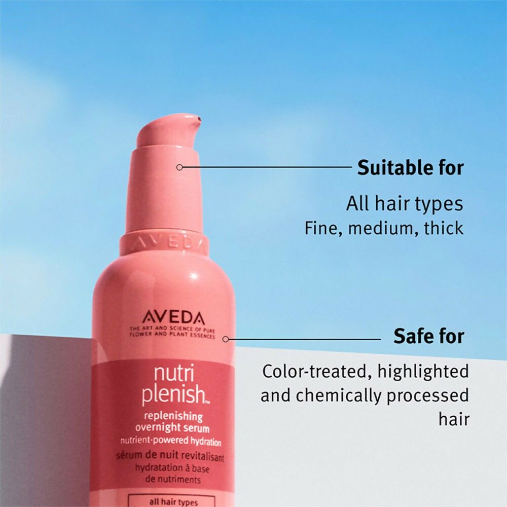 Aveda Nutriplenish Hydrating Serum for Dry & Frizzy Hair with Coconut Oil | Swadesiicart