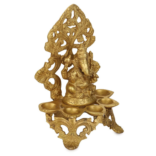 Devlok Panchdeep Ganpati Idol - Grab2buy