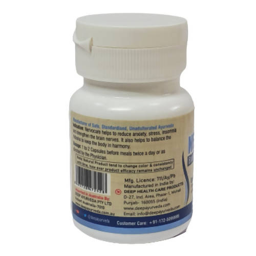 Deep Ayurveda Nervocare 500mg Veg Capsules - Grab2buy