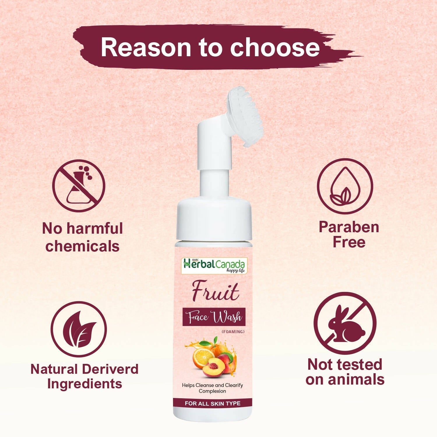Herbal Canada Fruit Foaming Face Wash 