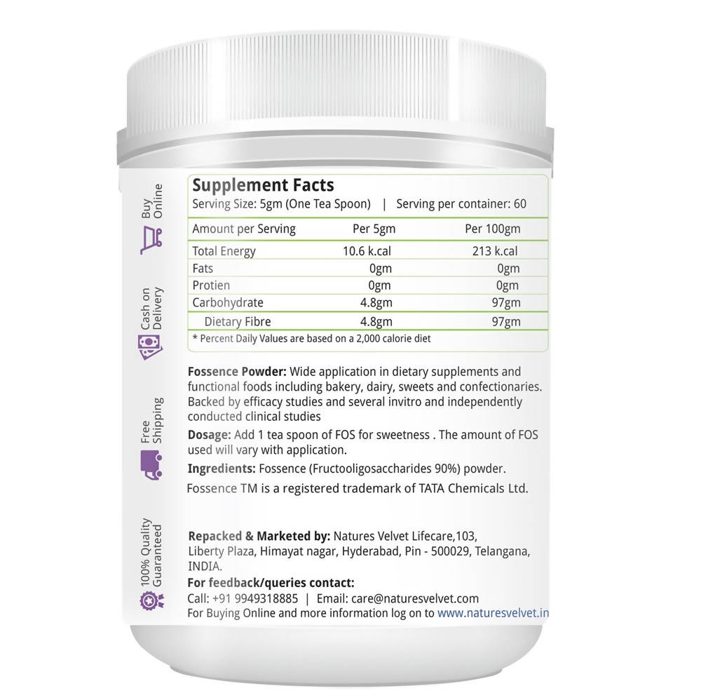 Nature's Velvet FOS Fructooligosaccharides Powder 
