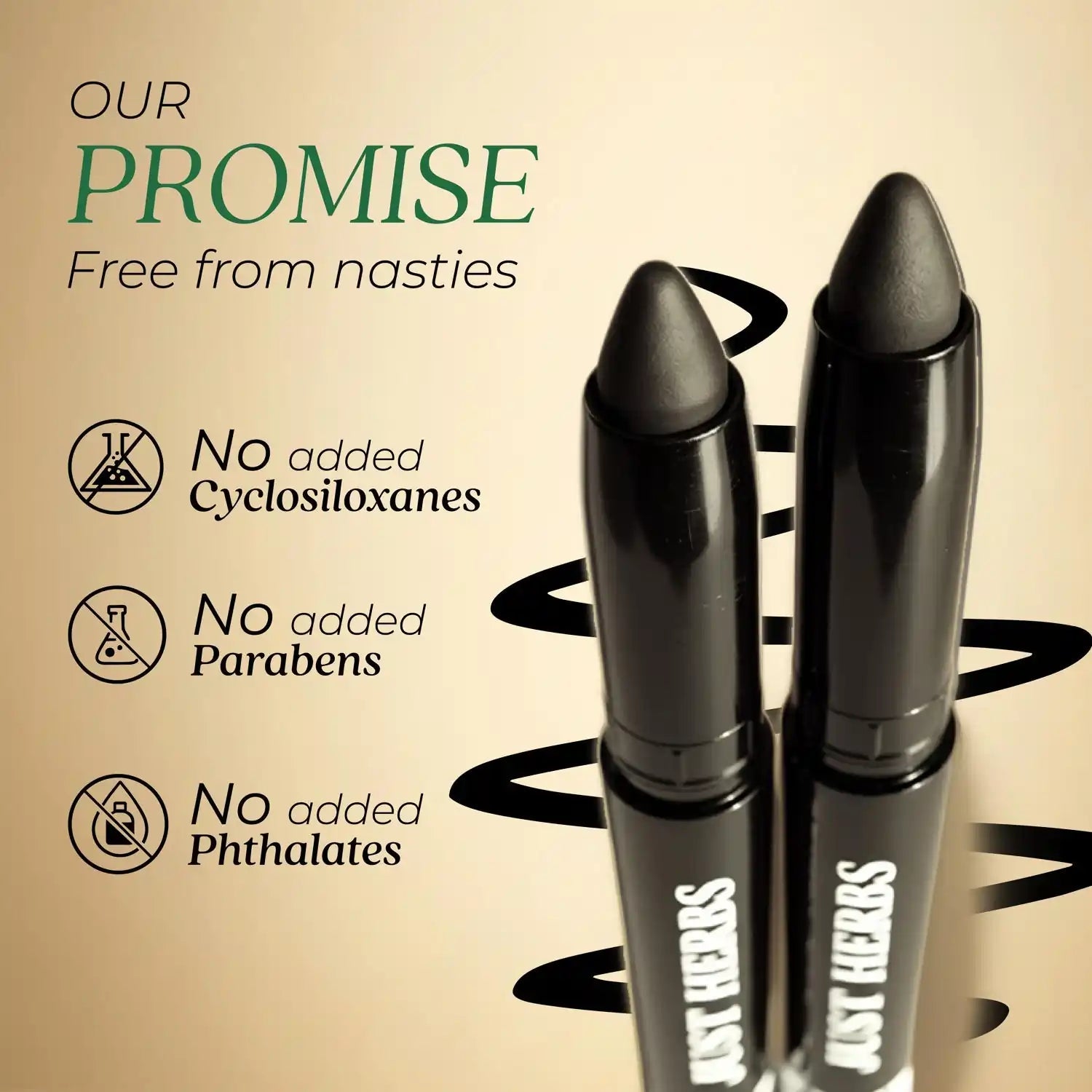 Naynam Day-long Kohl Kajal – Deep Black | Cyclosiloxane-Free 
