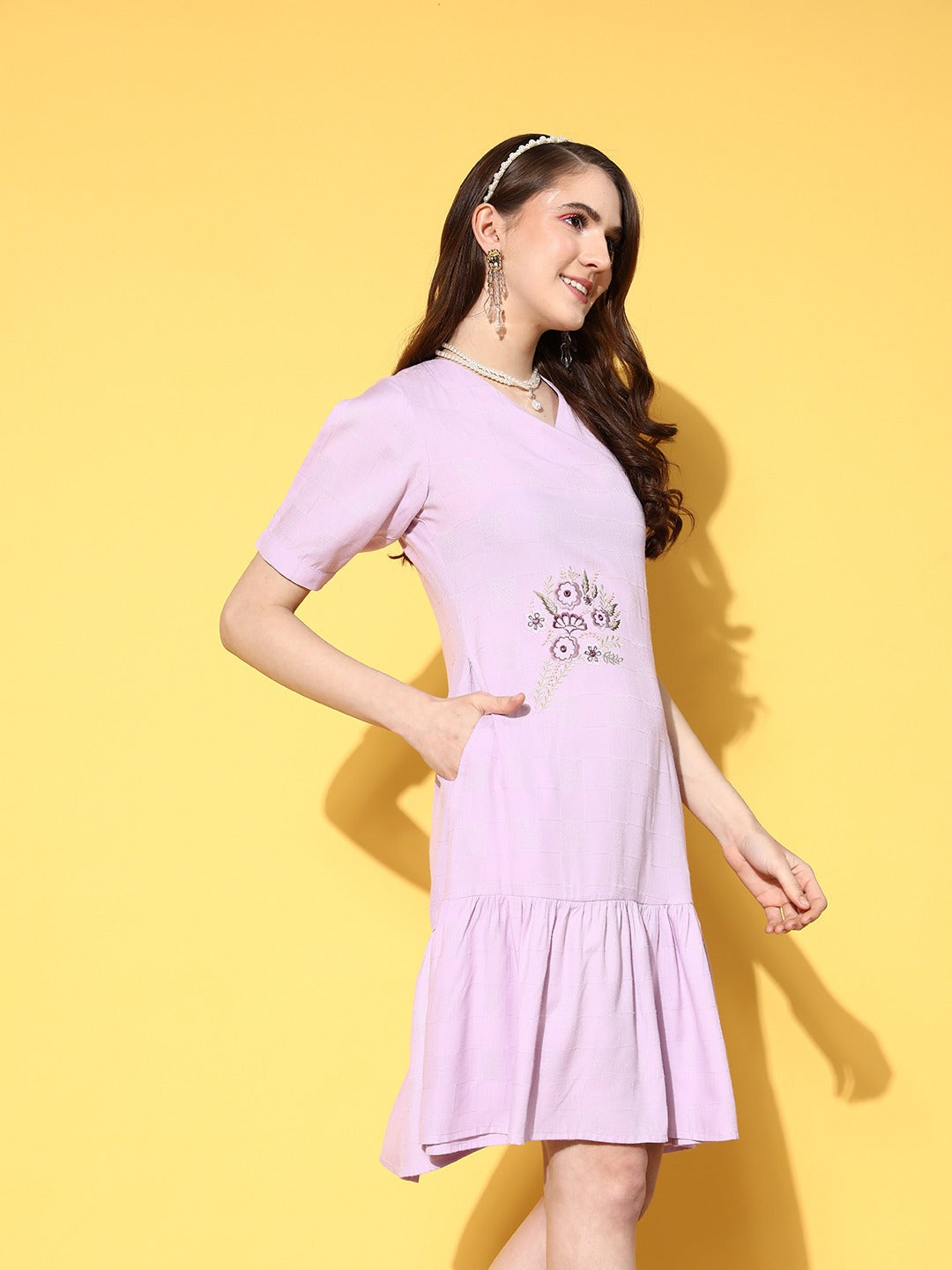 Yufta Floral A-Line Dress  Grab2Buy Yufta Grab2Buy