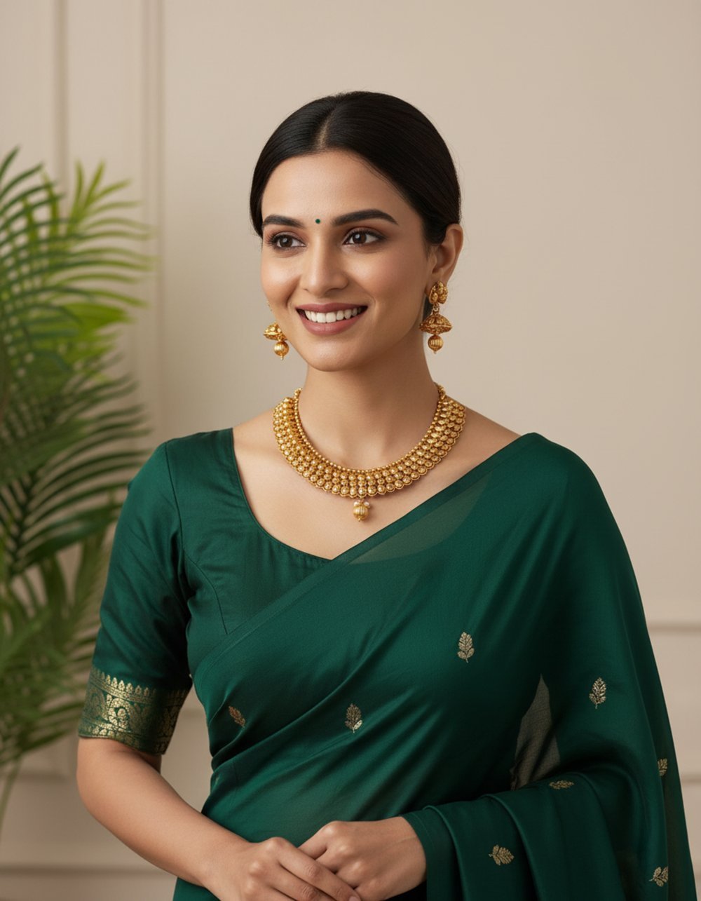 Designer Metallic Necklace Set  Grab2Buy Mokshi Collections Grab2Buy
