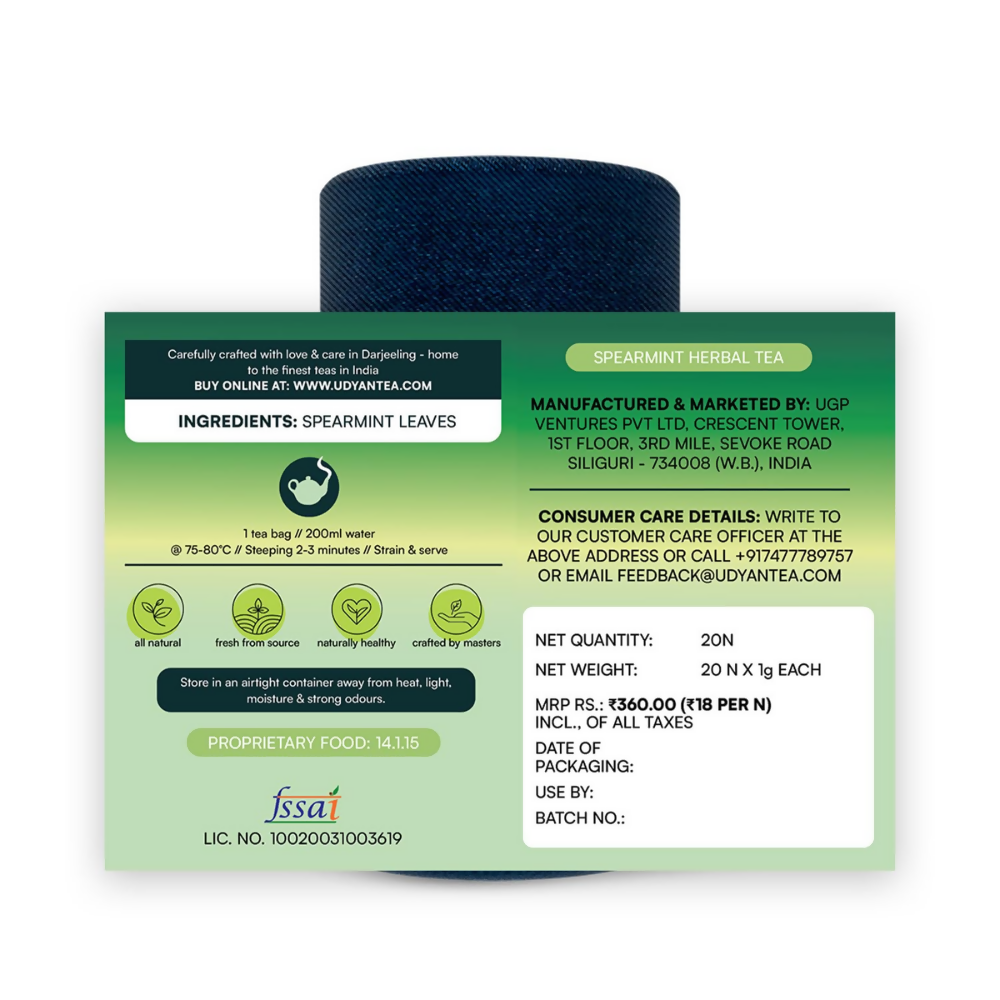 Udyan Tea Spearmint Herbal Tea  Grab2Buy Udyan Tea Grab2Buy
