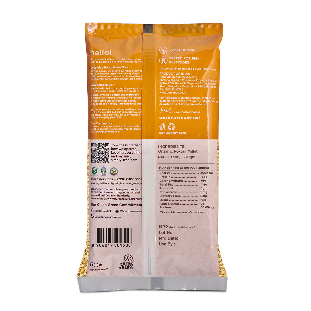 Pure & Sure Organic Foxtail Millet 