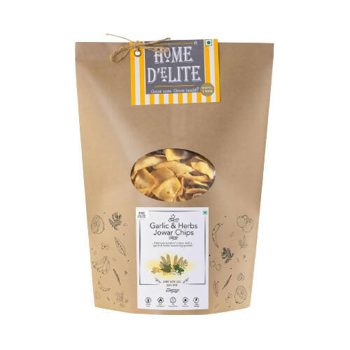 Home D'elite Garlic & Herbs Jowar Chips - Grab2buy