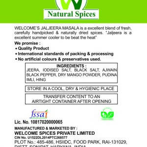 Welcome’s Natural Spices Jaljeera Masala Powder - Grab2buy