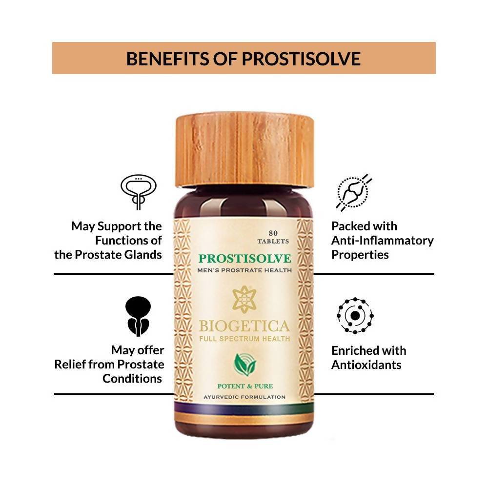 Biogetica Prostisolve- 80 Tablets (Prostrate Health)  Grab2Buy Biogetica Grab2Buy