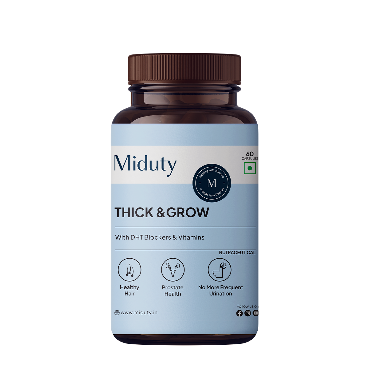 Miduty by Palak Notes Thick & Grow Capsules 