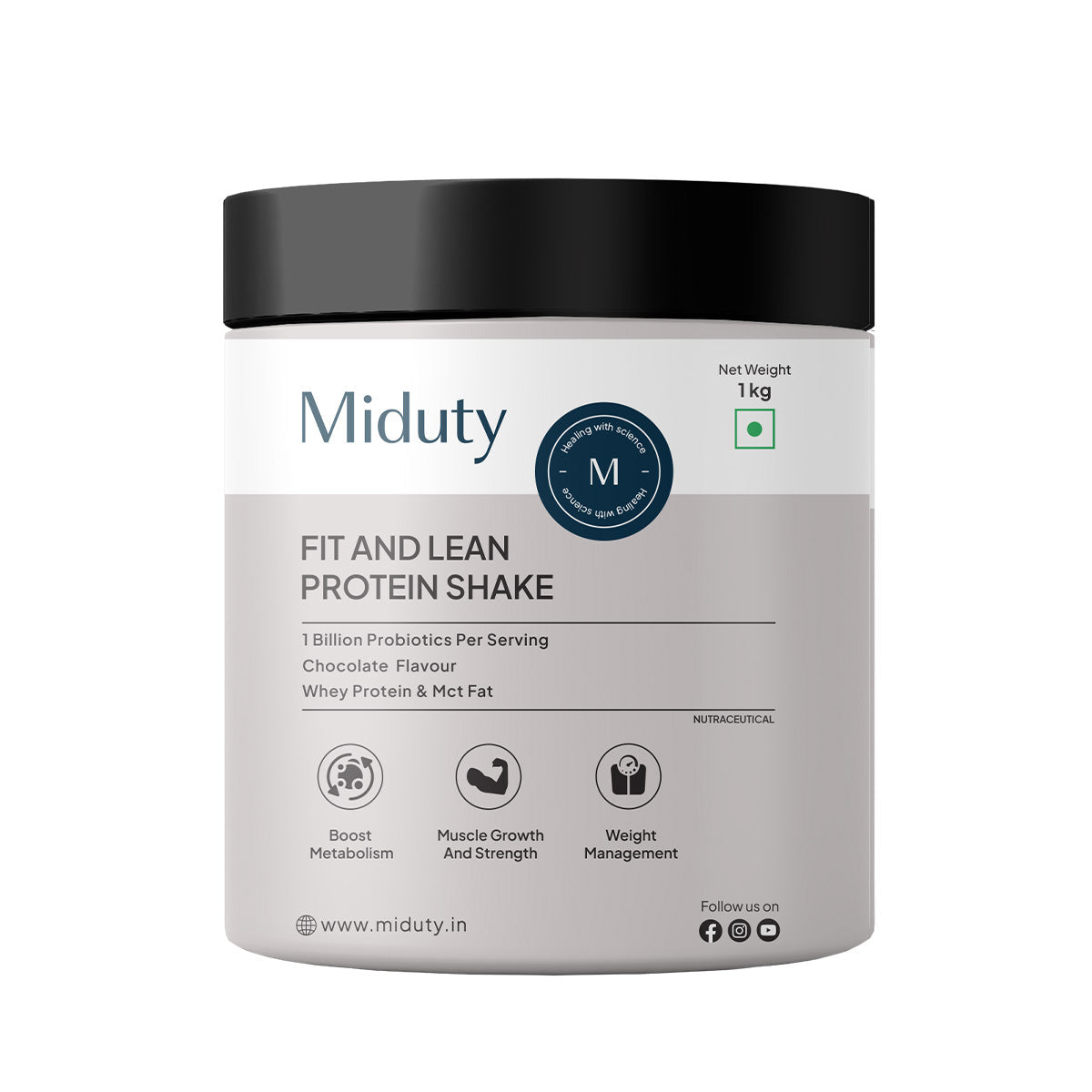 Miduty by Palak Notes Fit & Lean Protein Shake 