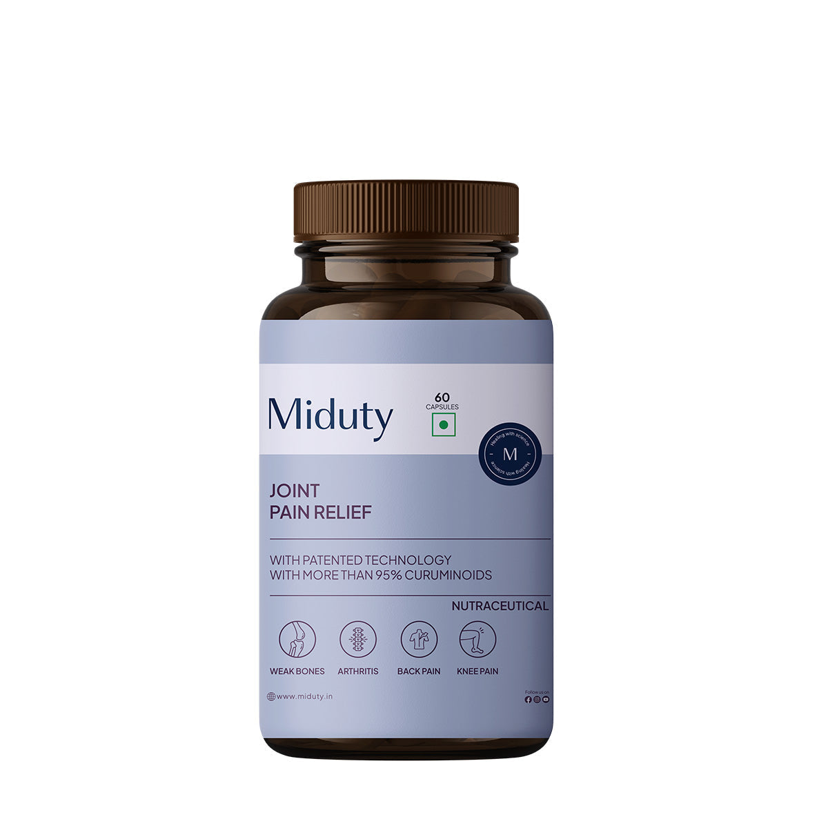 Miduty by Palak Notes Joint InflamEaze Capsules (Formerly Joint Pain Relief) 