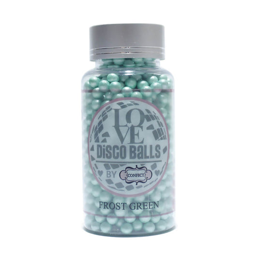 Confect Frost Green Disco Balls Sprinkles 6 MM