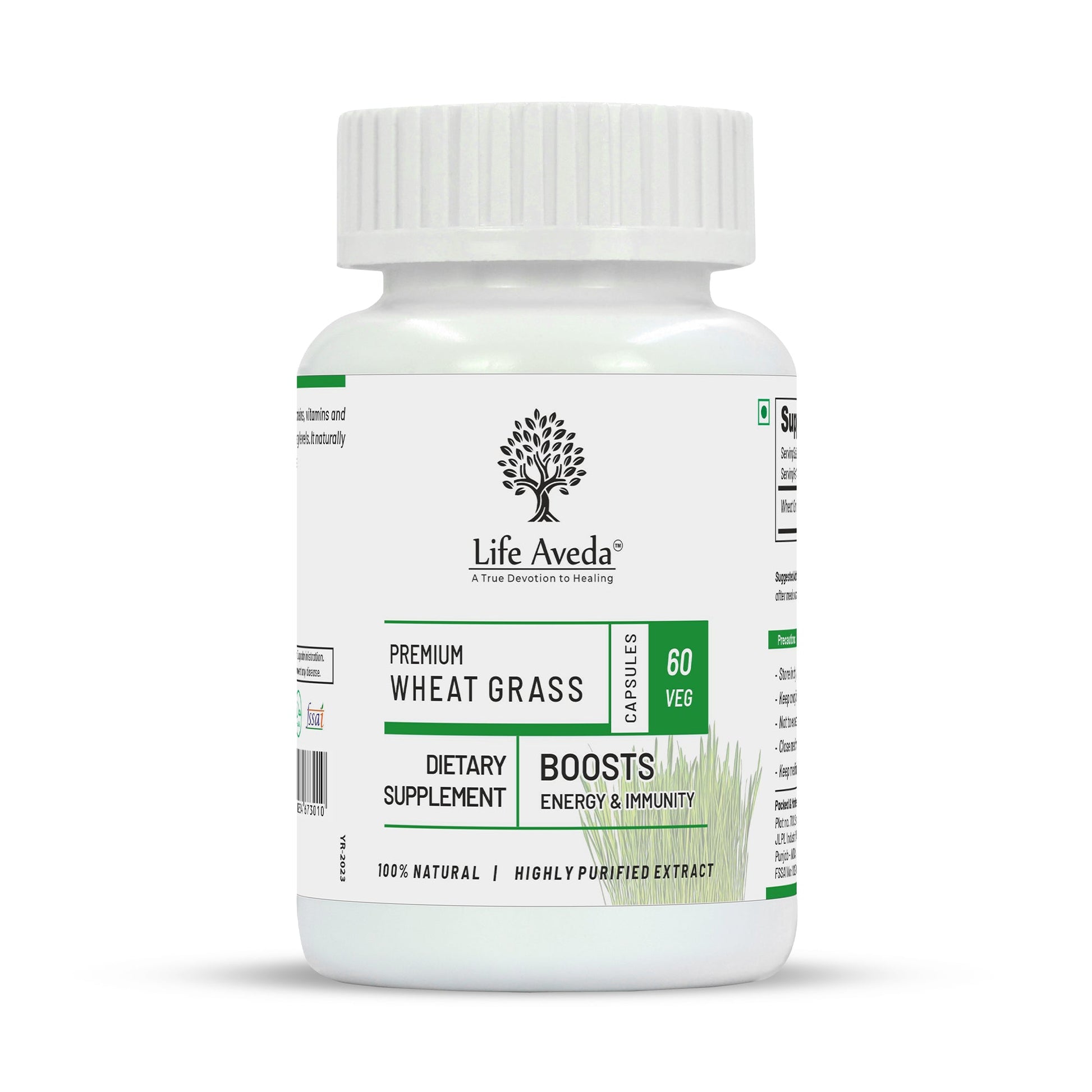 Life Aveda Premium Wheat Grass Capsules - Grab2buy