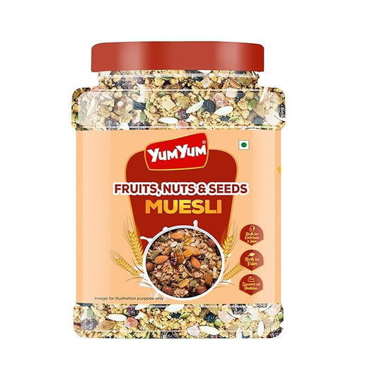 Yum Yum Fruit, Nuts & Seeds Muesli Jar  Grab2Buy Yum Yum Grab2Buy