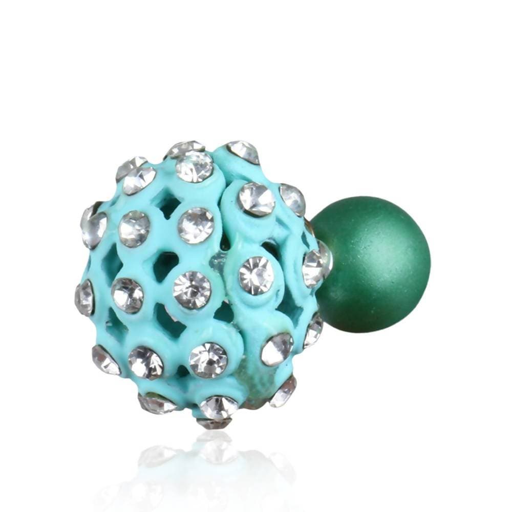 Trendoo Jewelry Gold Plated Stylish Blue Studs