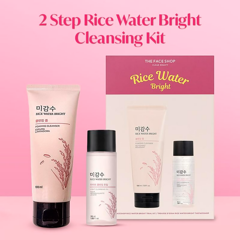 The Face Shop 2 Step Rice Water Bright Kit  Grab2Buy The Face Shop Grab2Buy