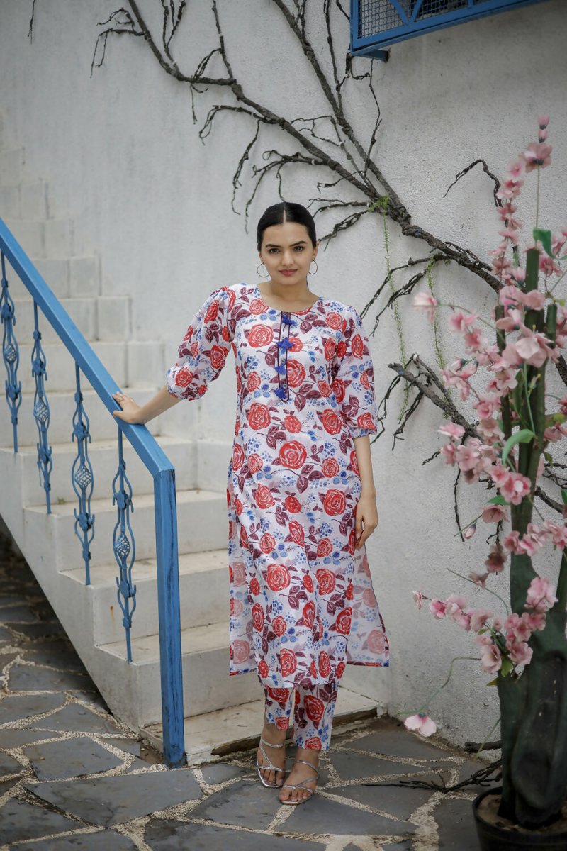 Aayaa Pure Muslin printed Multi Co-Ord Set - Multi Color 