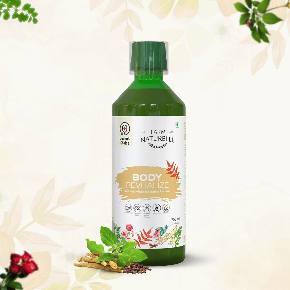 Farm Naturelle Body Revitalizer Juice - Ayurvedic Formula for Energy and Vitality 
