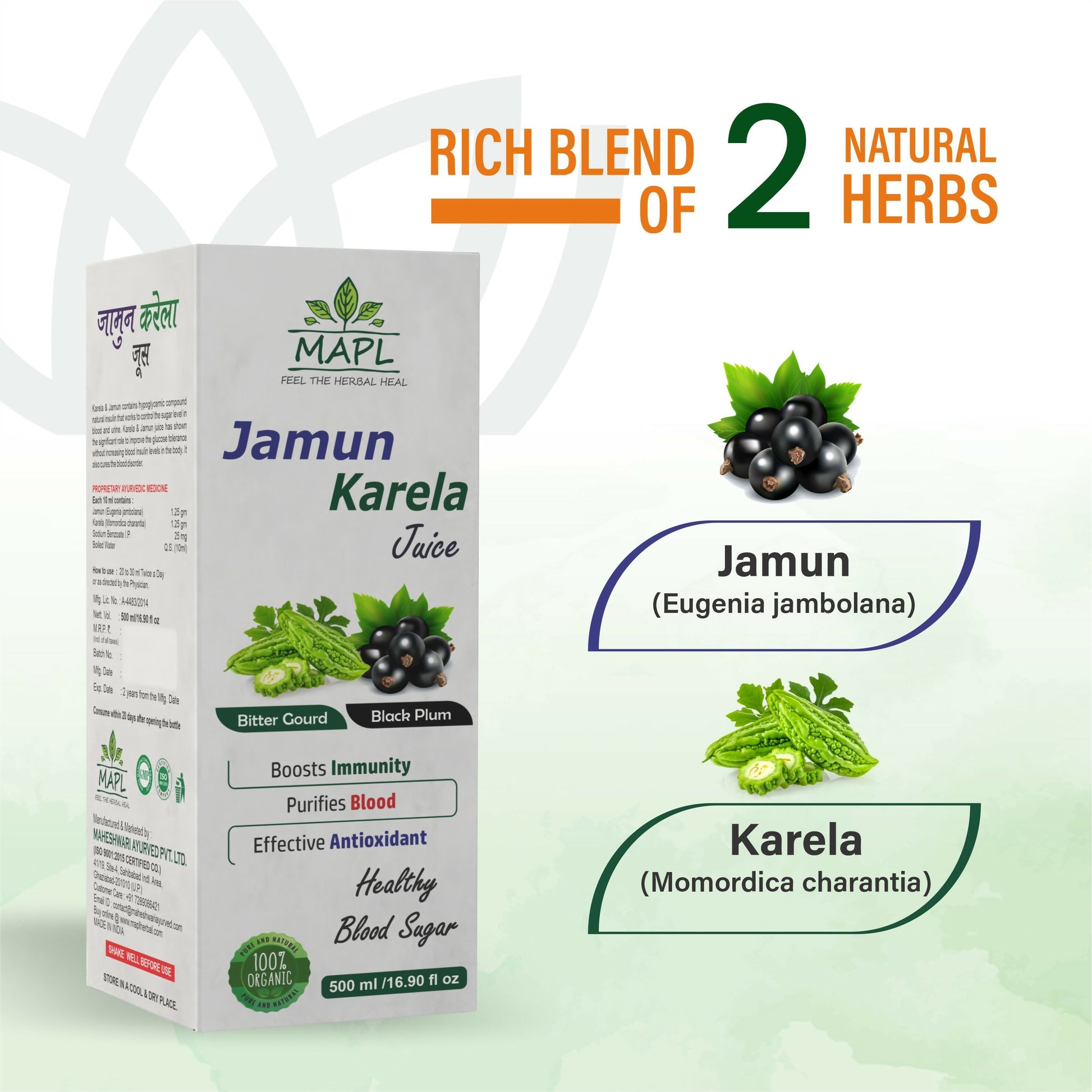 MAPL Jamun Karela Juice 