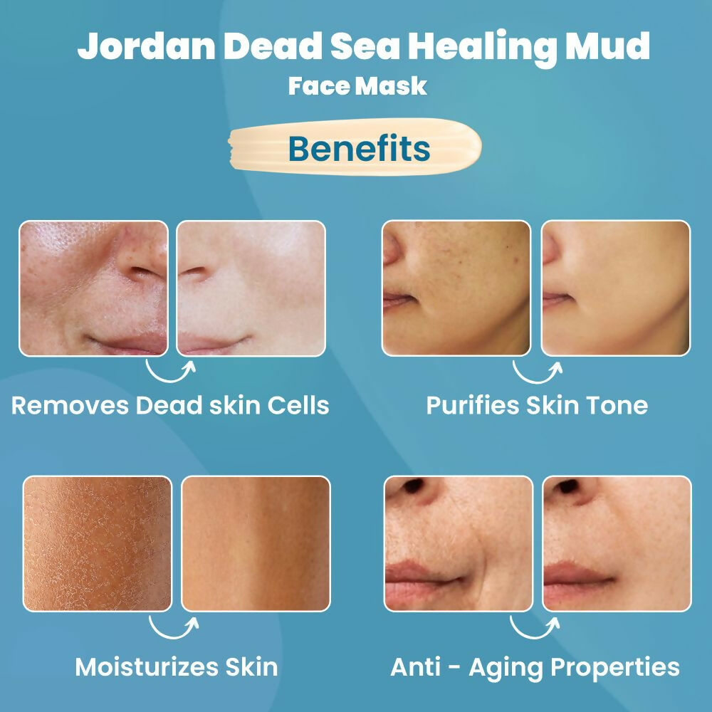 Wild Oak Jordan Dead Sea Healing Mud Face Mask  Grab2Buy Wild Oak Grab2Buy