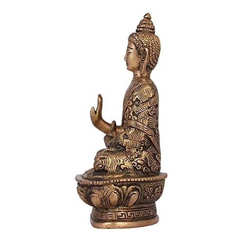Artvarko Brass Buddha Idol - Grab2buy