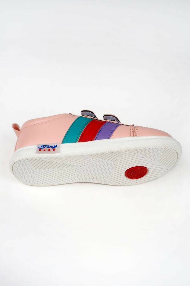 Tiny Bugs For Boys & Girls Double Velcro Sneakers - Pink  Grab2Buy Tiny Bugs Grab2Buy