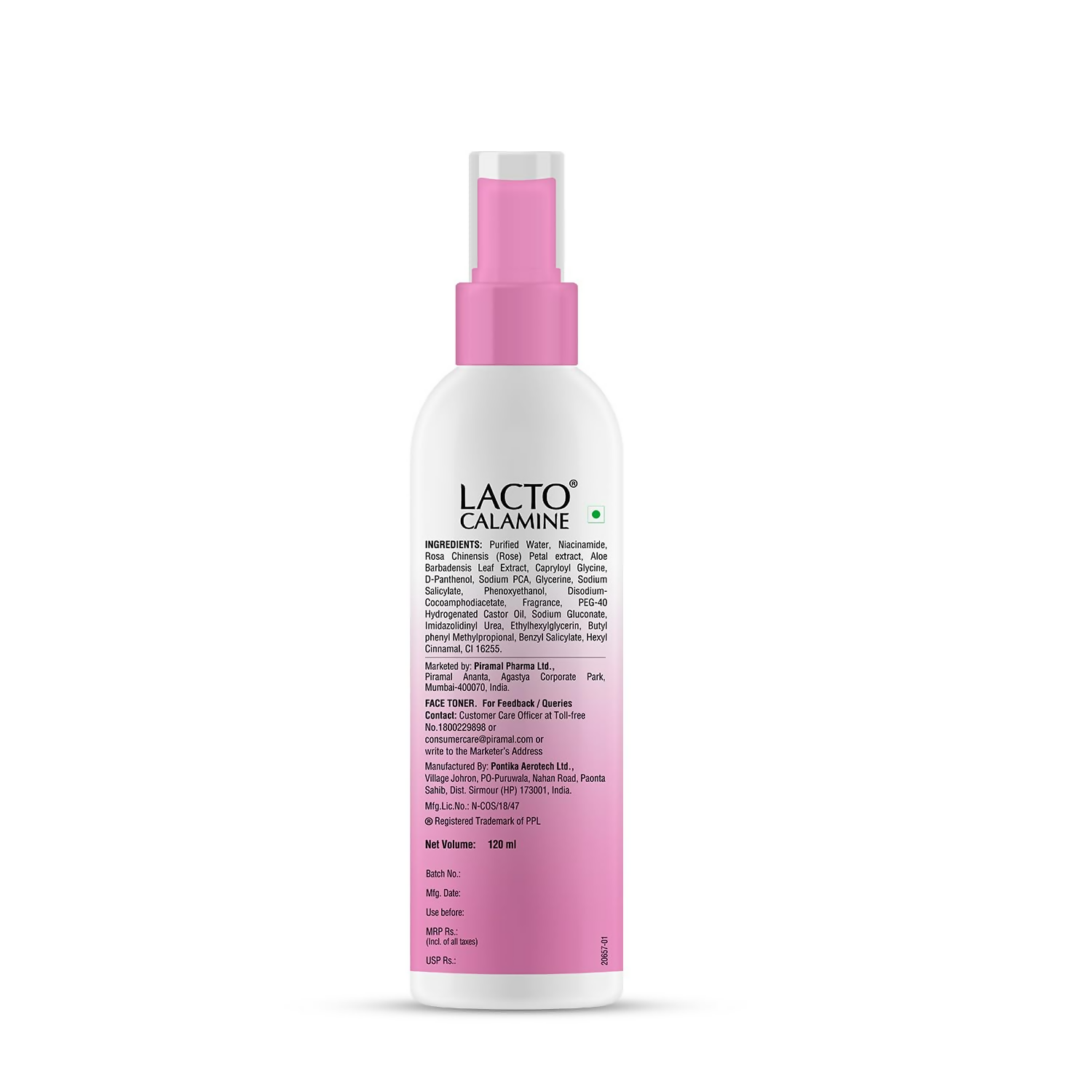 Lacto Calamine Rose Water Toner 