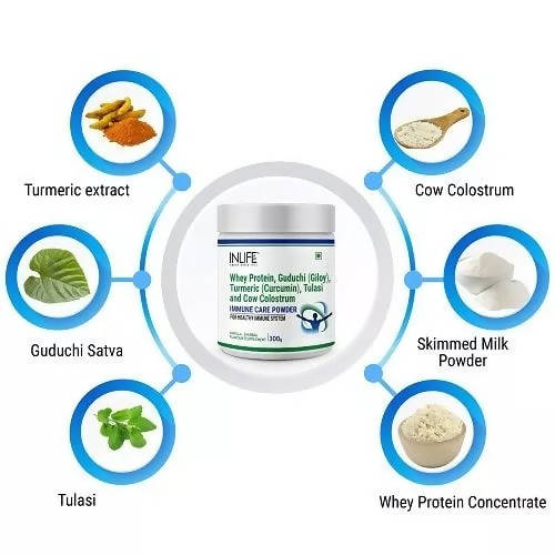 Inlife Immune Care Powder Vanilla Flavour 