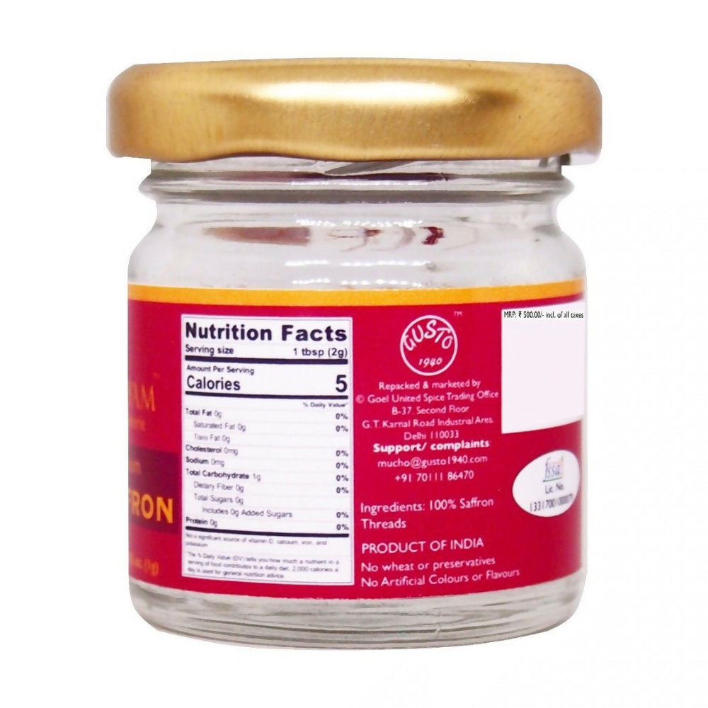 Tassyam Organics A Grade Saffron Strands